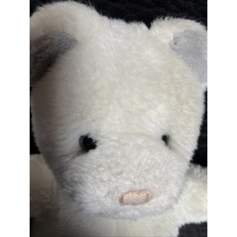 VINTAGE GUND White With BlueTEDDY TWO SHOES PLUSH BEAR 15